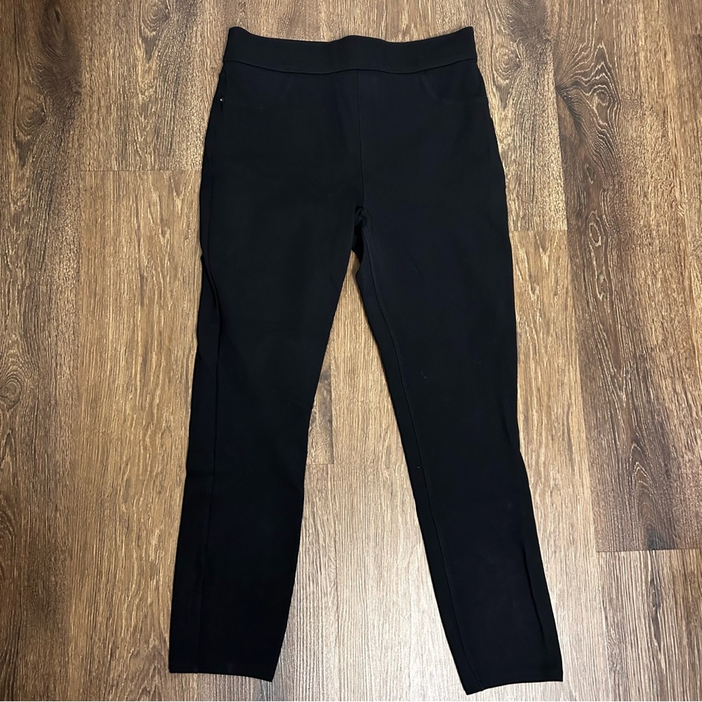 Spanx Women’s Black Skinny Pull On Pants Leggings Size Large Stretch - Picture 3 of 6
